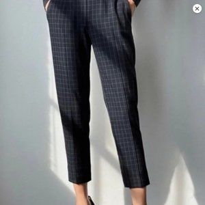 Aritzia Babaton Conan Pant Navy Plaid Size 00